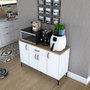 Hanah Home Gabinete Multipropósito Blanco y Nuez
